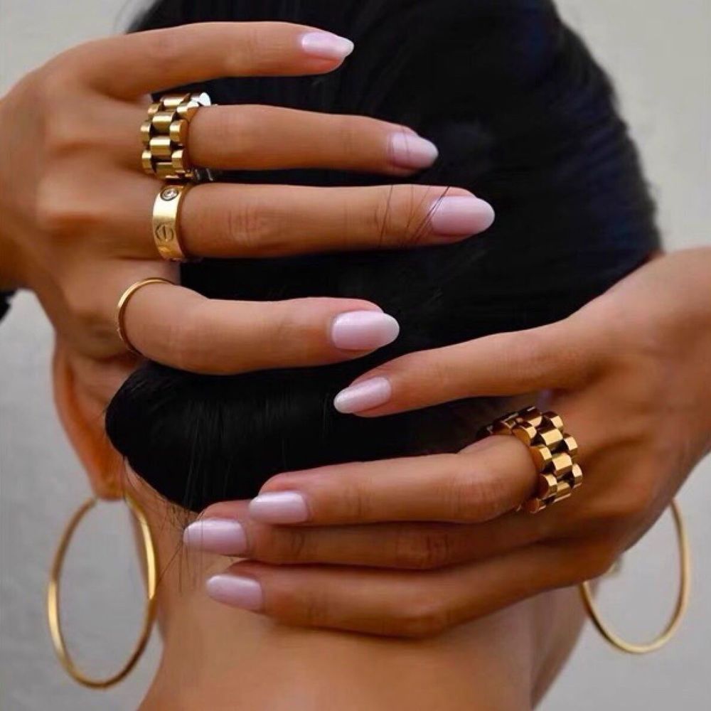 18K Gold Plated Rolex Deco Soft Chain Wrap Ring